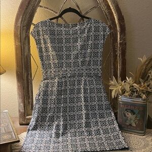 Boden Navy and White Cap Sleeve Mini Dress Size 6